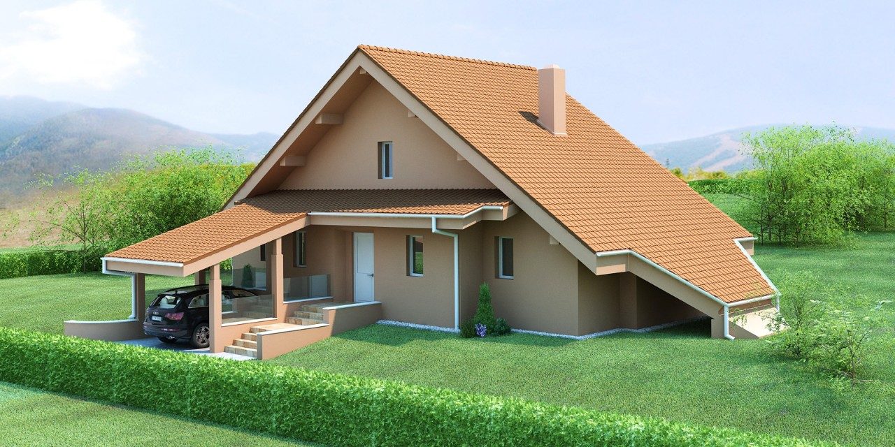 Reference project, single family house built with Porotherm