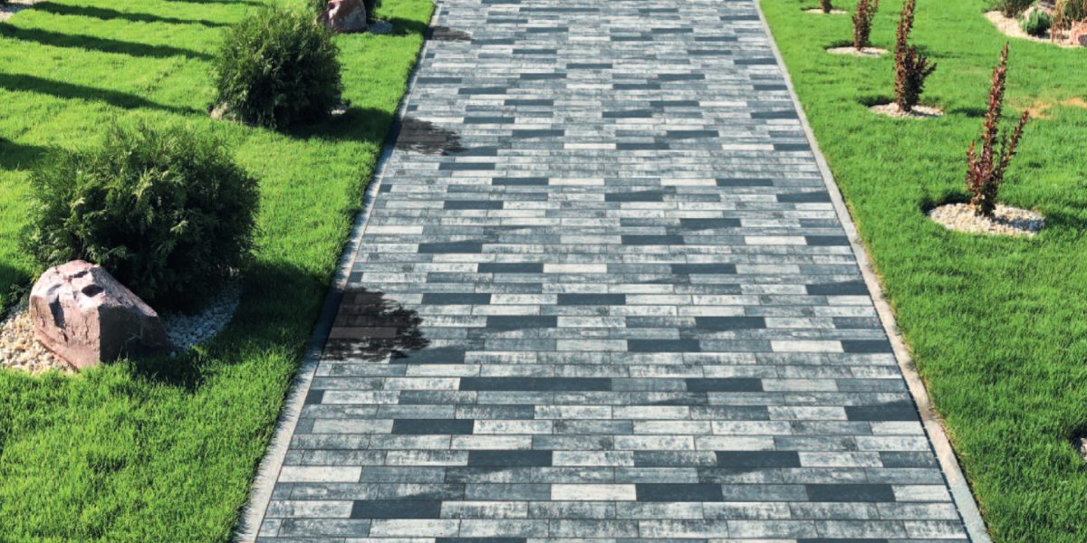 RAYOS плочи 50 x 10 x 8 cm графитено-бял меланж