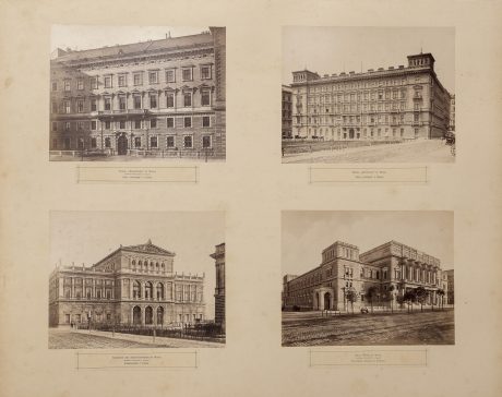 Сгради; Palais Wertheim, Hotel Britannia, Musikverein, Neue Börse