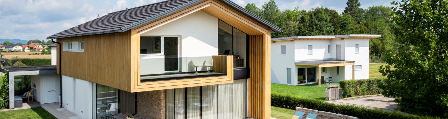 Einfamilienhaus Pichlmann, Figaro Engobe anthrazit schwarz, Tondach, rofftile, single house