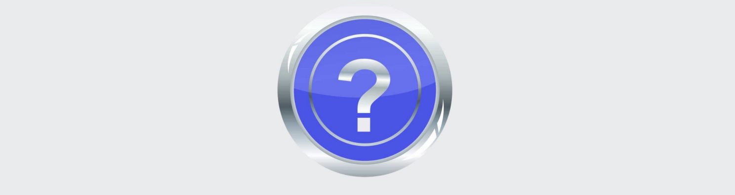 Icons of questionmarks (headers) for our FAQs articles.