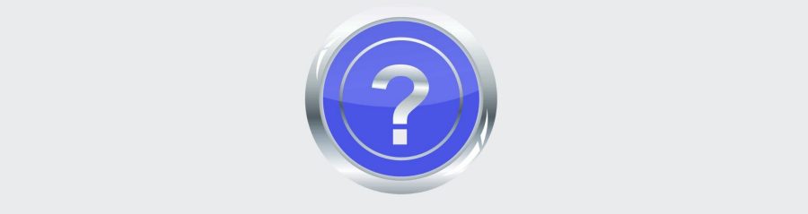 Icons of questionmarks (headers) for our FAQs articles.