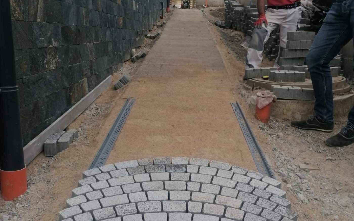 Полагане на Arte с Steinfix 