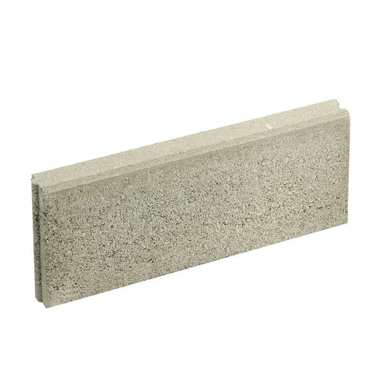 Декоративен градински бордюр 50x5x20 cm сив