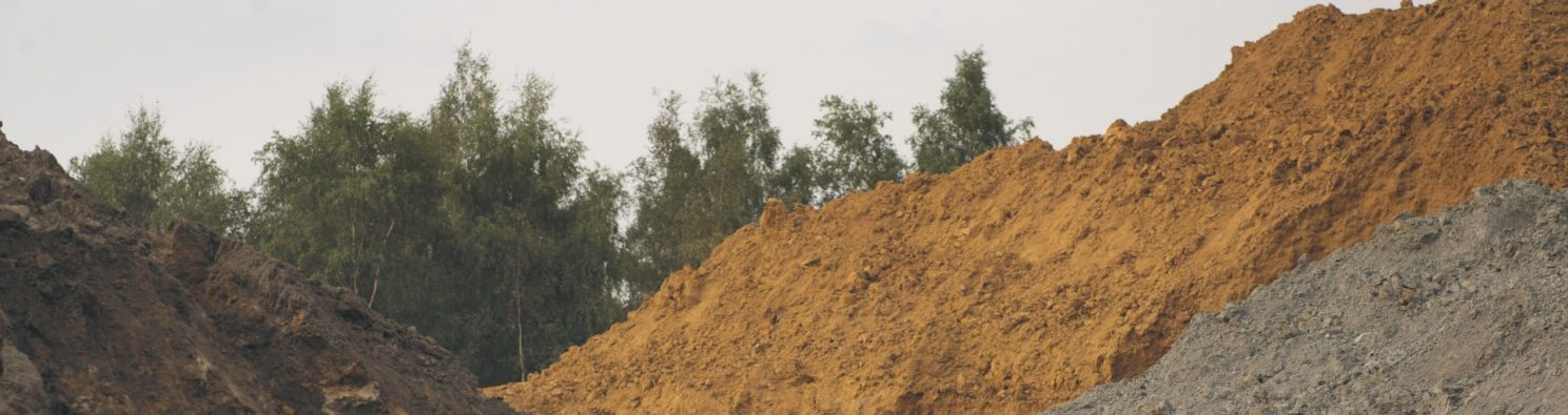 Clay pit at quarry.